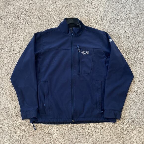 Mountain Hardwear Men’s Full-Zip Fleece Lined Jacket Blue Size XL - Picture 1 of 8